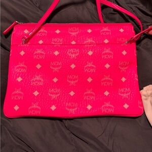 MCM Vibrant Pink Shoulder Bag
